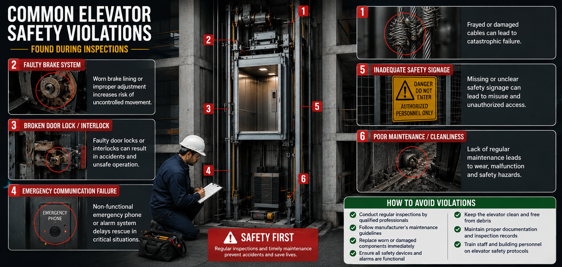 Common Elevator Safety Violations Found During Inspections (And How to Avoid Them)